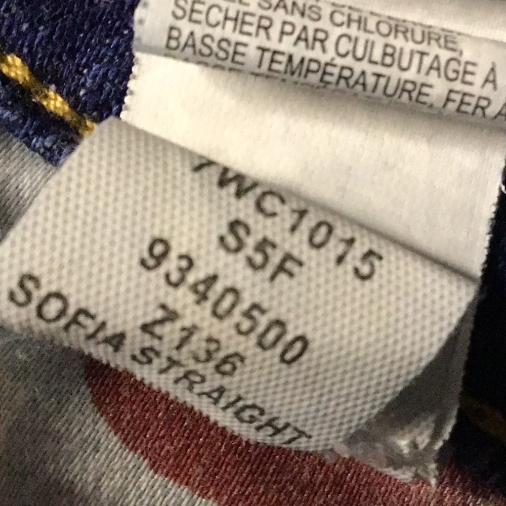 🍀Lucky Brand Sofia Straight Jeans Women’s 8 Long Mid Rise Denim #709 - Picture 6 of 9